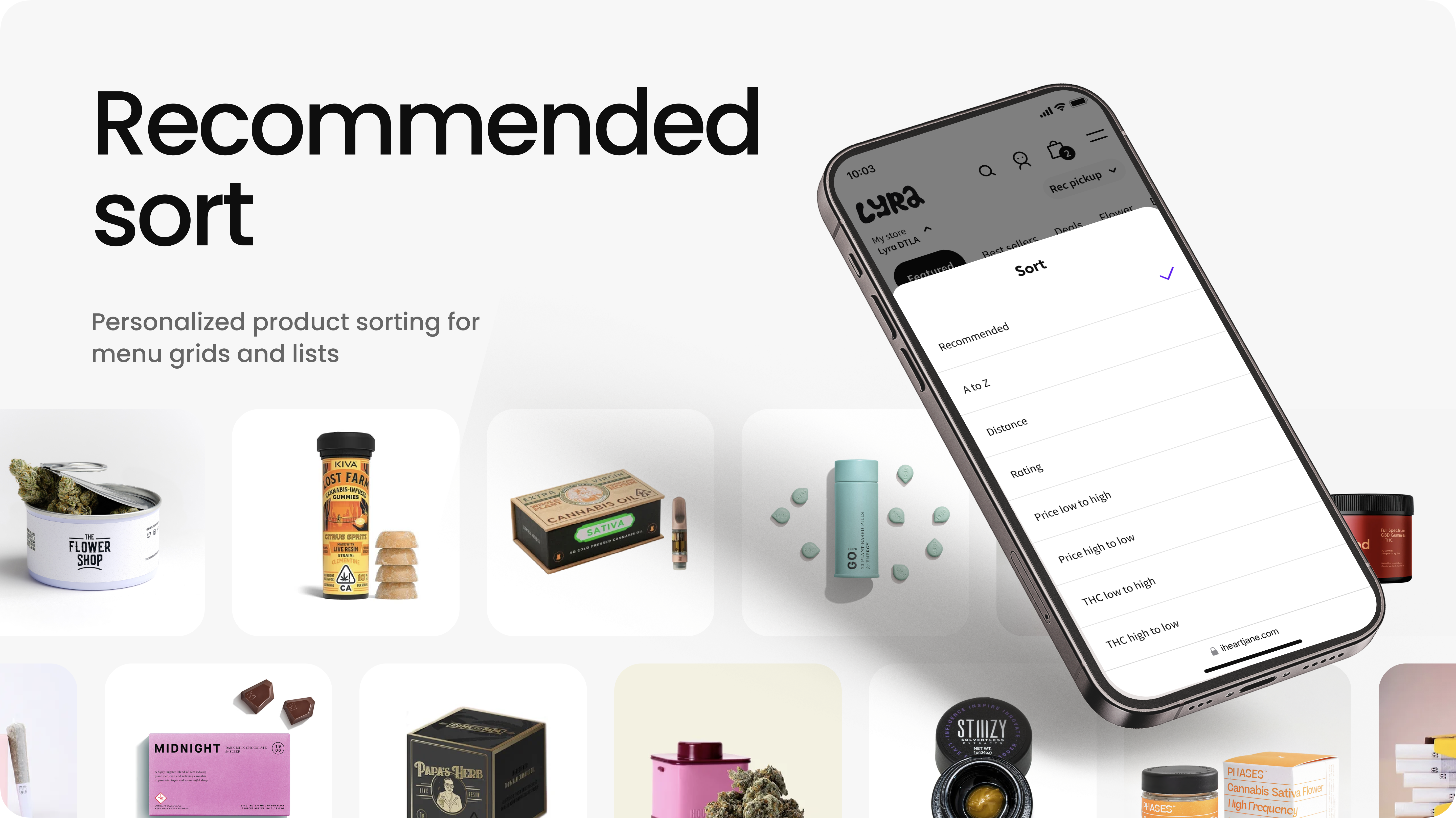 Recommended Sort Example